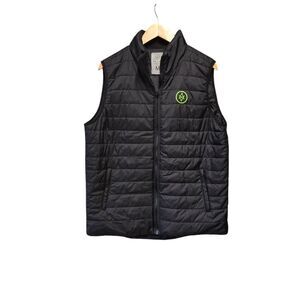 Atlas Ocean Voyages Men’s Puffer Vest‎ Sz M Black Insulated Outdoor Description: